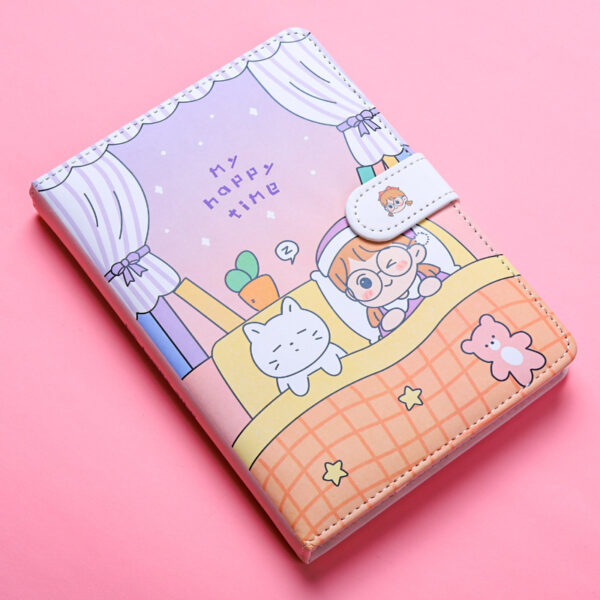 Simple Ins Style Leather Portable Notebook