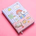 Simple Ins Style Leather Portable Notebook