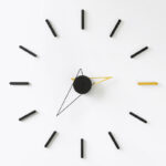 Wozoom House Quasi Background Wall Decoration Clock Wall Clock Living Room Nordic Light Luxury Clock Wall Hanging Creative Modern Style