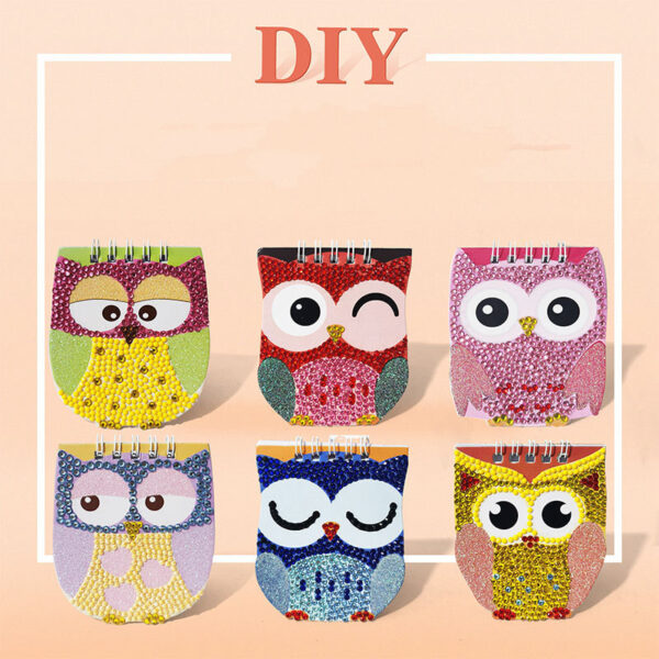 Cross  Handmade DIY Owl Notebook Child