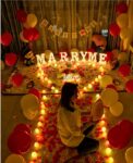 Fashion Proposal Props Romantic Surprise Scene Layout Creative Letter Lights