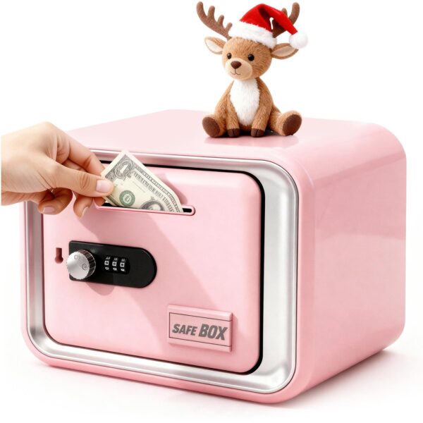 Pink Combination Lock Piggy Bank  Children's Money Bank Gift Fostering Saving Habits