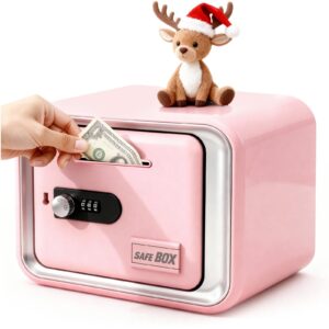 Pink Combination Lock Piggy Bank  Children's Money Bank Gift Fostering Saving Habits