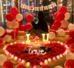 Fashion Proposal Props Romantic Surprise Scene Layout Creative Letter Lights