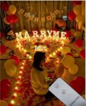 Fashion Proposal Props Romantic Surprise Scene Layout Creative Letter Lights