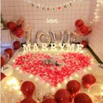 Fashion Proposal Props Romantic Surprise Scene Layout Creative Letter Lights